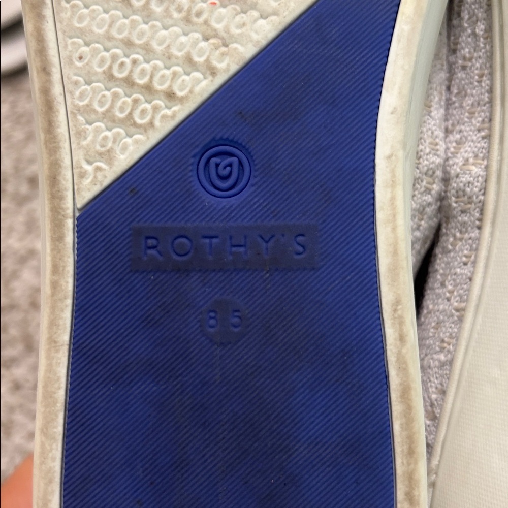 Rothy's Salt Honeycomb The Original Slip On Sneakers 8.5 - Picture 9 of 9